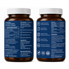 Magnesium Glycinate 2000mg  Supplement Supports Muscle Recovery & Better Sleep