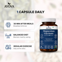 Magnesium Glycinate 2000mg  Supplement Supports Muscle Recovery & Better Sleep