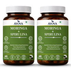 Moringa + spirulina 2000mg Natural  Supplement for Energy, Immunity & Daily Wellness Plant-Based